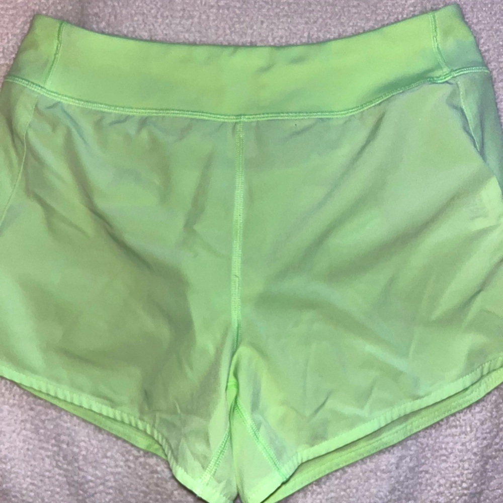 Light Neon Green Athleta Shorts